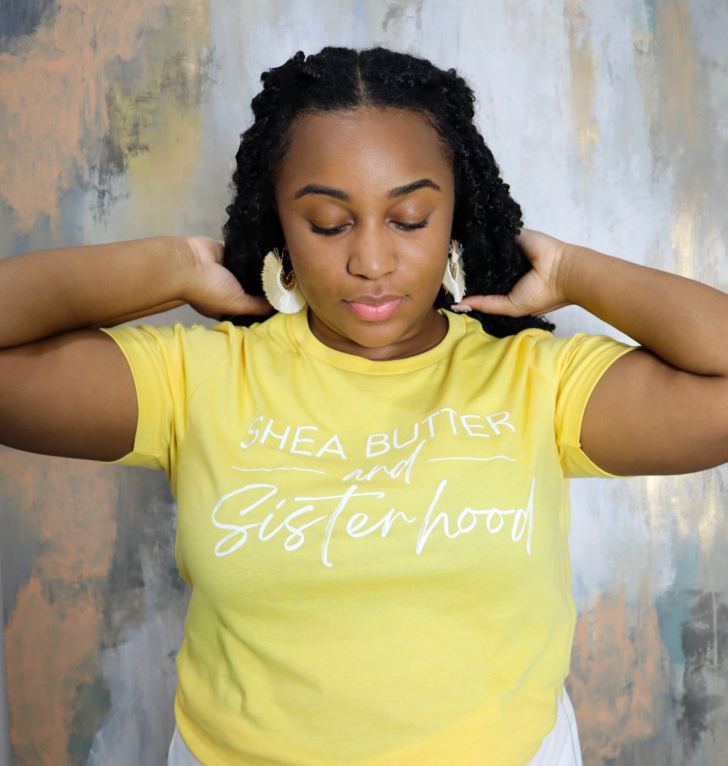 Shea Butter & Sisterhood T-Shirt (Yellow)