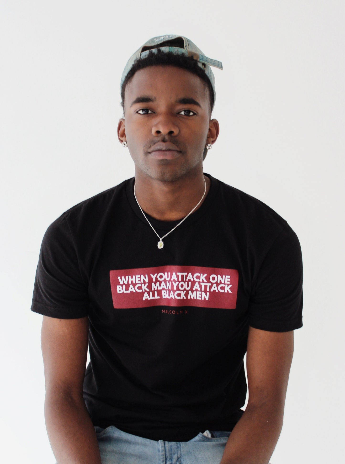 Malcolm X - Attack On Black Men T-shirt